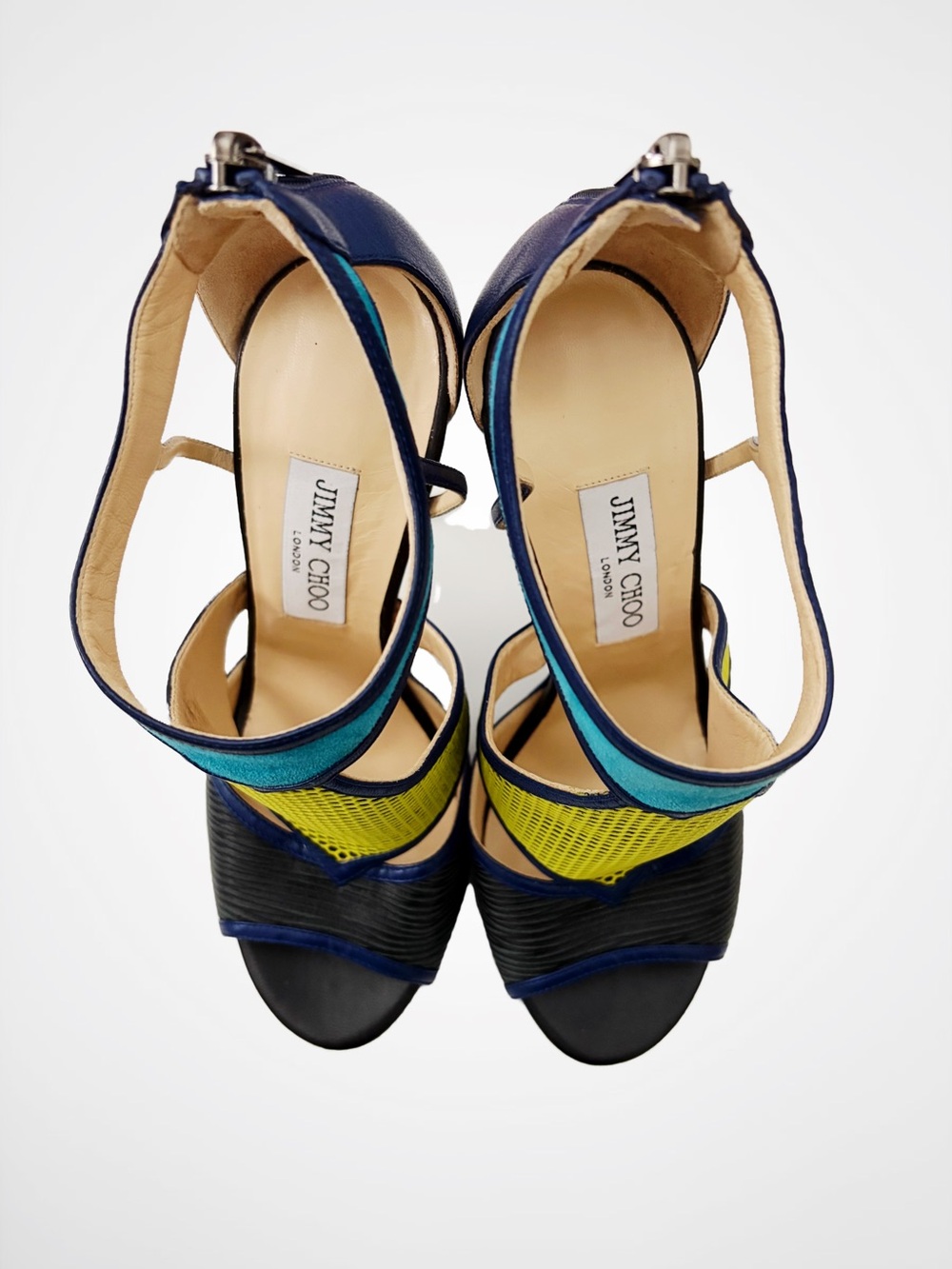 NWOB Jimmy Choo Lythe Honeycomb Mesh Platform Sandals, 2015 Cruise Collection - Picture 3 of 7